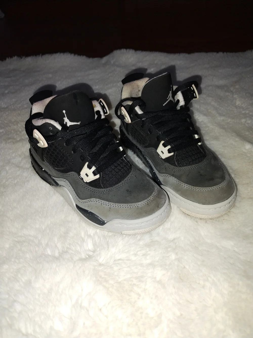 Jordan Kids Black & Gray Jumpman Low-Top Sneakers